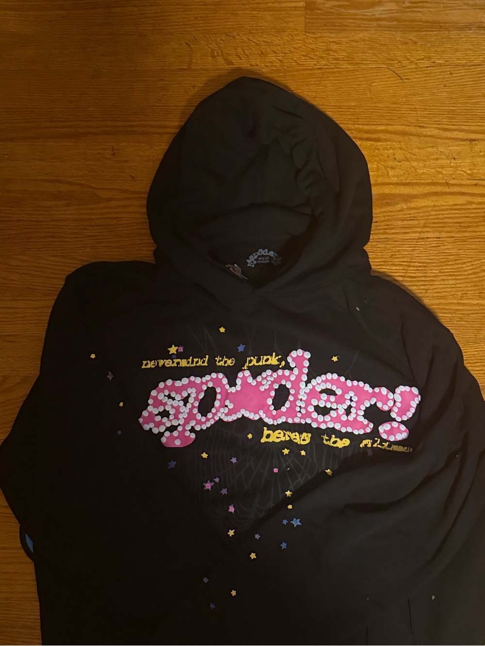 Sp5der Black P*nk Hoodie